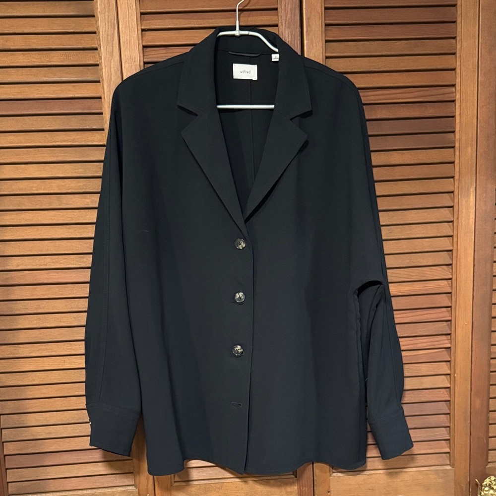 Aritzia Wilfred Freeform Shirt Black Small